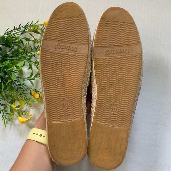 Soludos Beige Espadrille Mules With Bee Embroidery - Picture 4 of 11